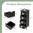 Black Bathroom Standing Cabinet 4-Drawers