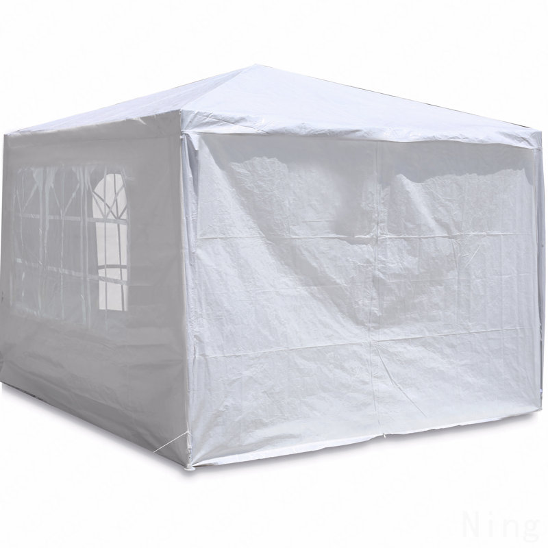 10X10FT Gazebo, For Party Use With Removable Sidewalls, White