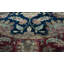 Wool Oriental Area Rug in Blue/Rust/Brown