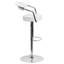 Tabouret de bar contemporain en vinyle réglable en hauteur avec accoudoirs et base en chrome-111236763-19920407-111236762