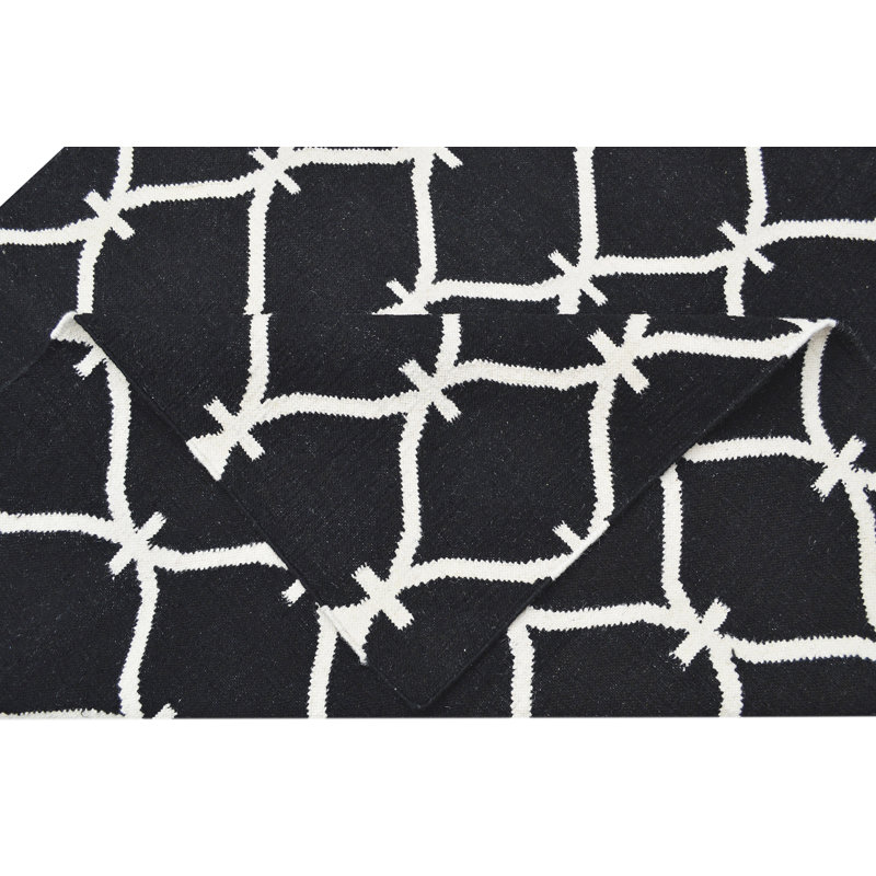 Belinda Geometric Wool Hand Woven Area Rug, Rectangle 155 x 240cm
