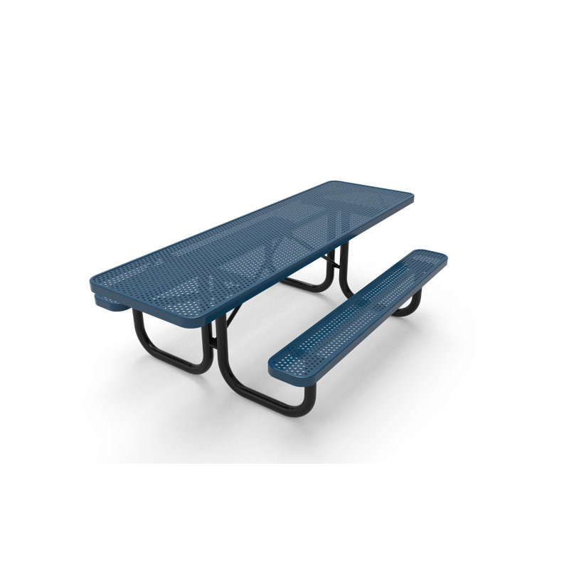 Table de pique-nique en plastique Dimmick, Bleu clair