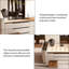 Armoire de rangement à bijoux 39,37 po Beige
