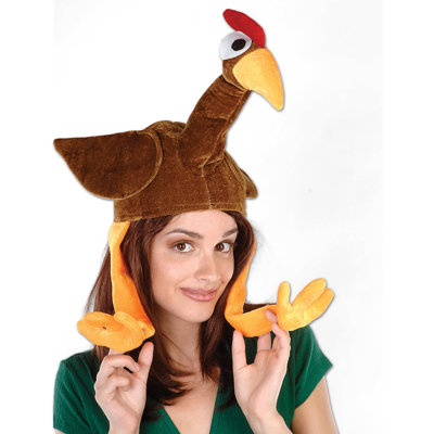 PMU Thanksgiving Party Costume Accessories Turkey Trot Gobbler Hat 1pkg Pkg1
