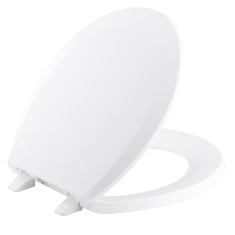 Lustra Round-Front Toilet Seat with Anti-Microbial Agent