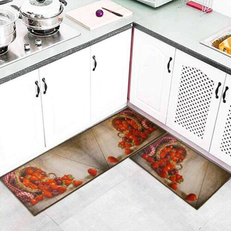 Kalel Fruit Printed Kitchen Mat, Rectangle 50 x 70cm