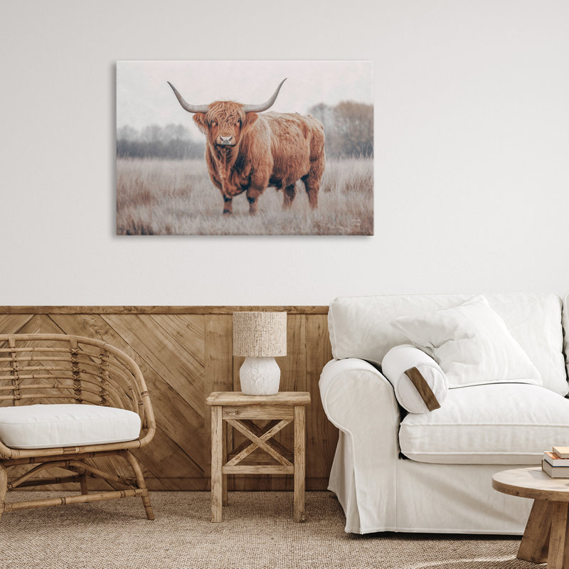 Toile de bovins Center Of Attention, design par Nathan Larson, H 20 po x l 30 po