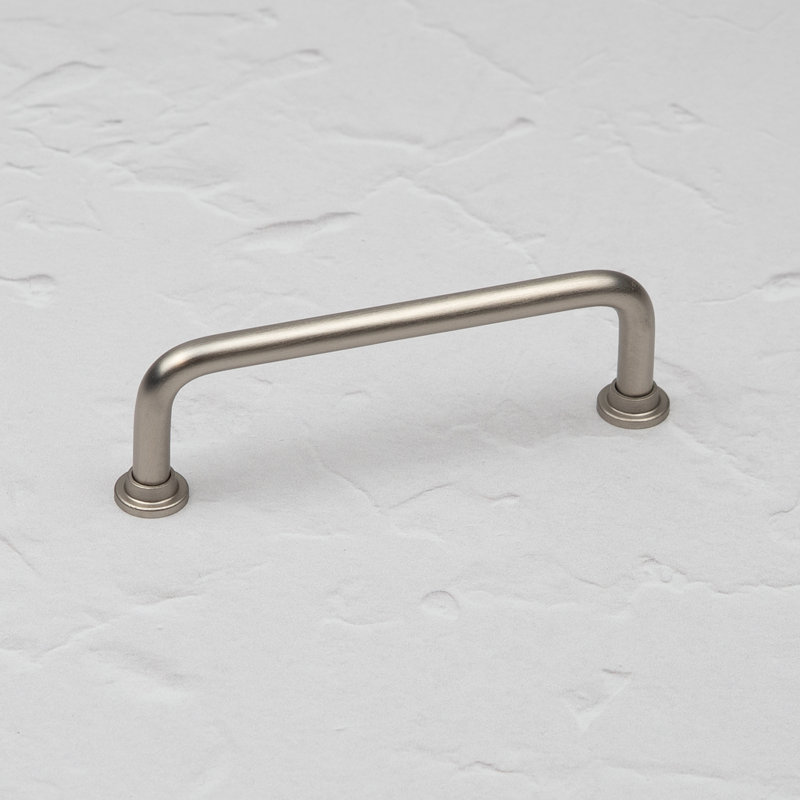 Brushed Nickel Slim Pipe Handles, 96mm