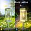 Paquet de 8 lumières de sentier solaires d'extérieur - Lumineuses lumières de jardin imperméables avec marche / arrêt automatique, autonomie de 15 heures et plus, éclairage à énergie solaire pour la cour, le passage et le jardin-123383635