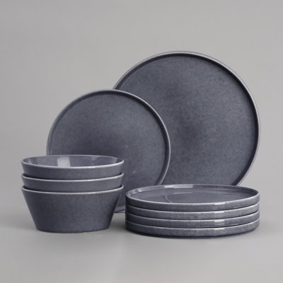 Stoneware Dinnerware Sets, 18-Piece Dish Set