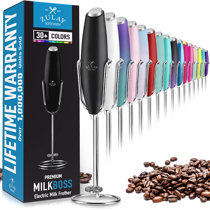 Milk Frother Handheld, Rechargeable Whisk Drink Mixer For Coffee With Art  Stencils, Coffee Mixer For Cappuccino, Hot Chocolate Match Etc