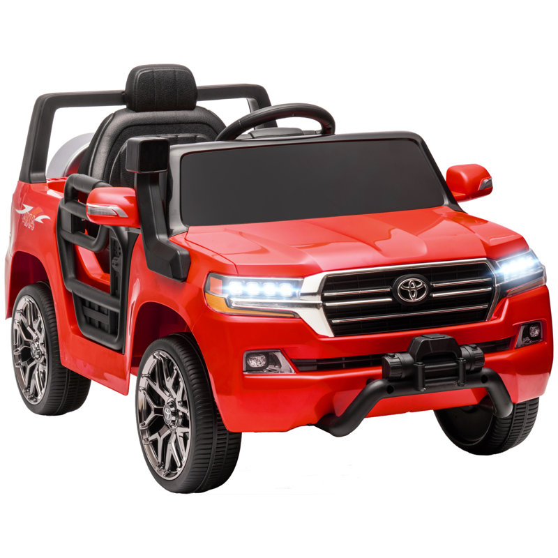 Voiture pour enfant sous licence 12V LAND CRUISER avec télécommande, Rouge