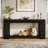 70.9'' Farmhouse Console Table with 2-Tier Storage – Light Brown-83867664