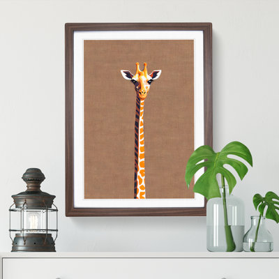 Skinny Giraffe - Framed Print