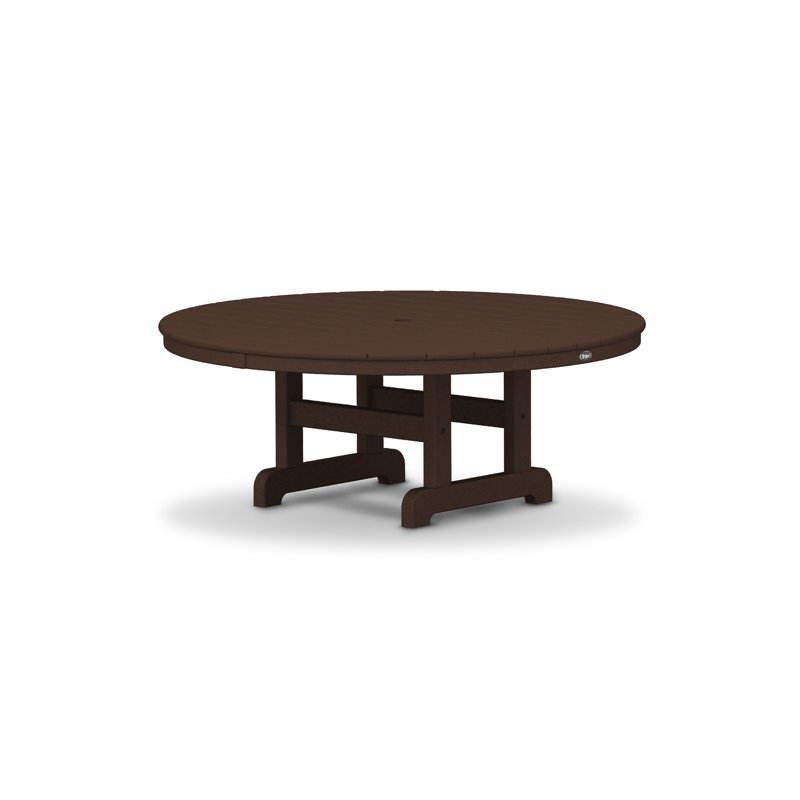 TREX Outdoors Cape Cod Round Conversation Table, 48", Dark Brown