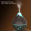 Humidificateur à veilleuse à grain de bois à lumière de nuit, diffuseur d'arôme à brume alimentée par USB, humidificateur à veilleuse silencieuse-132010322
