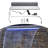 24'' Waterfall Pool Fountain 7 Color LED With Remote Swimming Pool Decor Garden Pond Water Feature for Outdoor