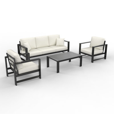 Dulcie 5-Person Seating Set with Sunbrella® Cushions