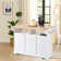 Expandable Drop Leaf Kitchen Island with Built-in Power Outlet, Rolling Storage Cart with Drawers, Adjustable Shelves & Towel Rack