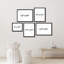 Mid-Century Modern Polygon Rings Abstract Shapes Abstract Art numérique encadré sur papier, 5 pièces-92584151
