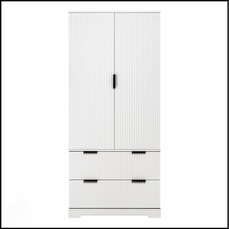 Garde-manger cannelé moderne de 72 pouces avec 2 grands tiroirs et un support à épices à 8 portes, organisateur de rangement autoportant pour plusieurs pièces