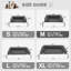 Elevated Dog Bed with Removable Cooling Cushion-801308708-801308709