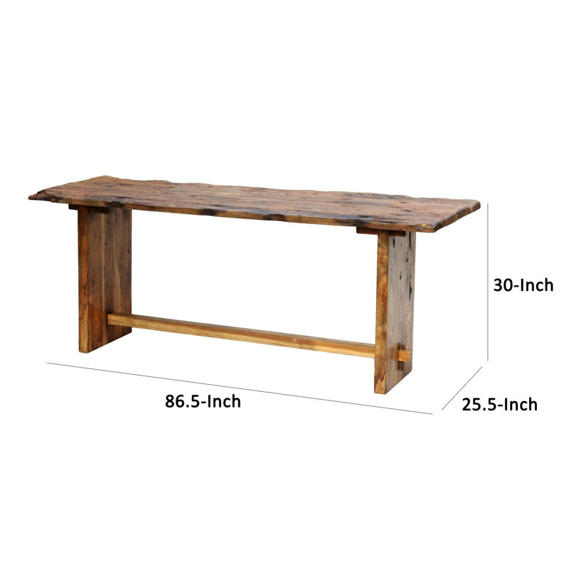 87 Inch Rustic Console Table