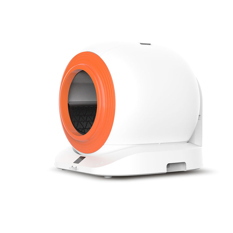 Bac à litière autonettoyant pour chats - Tofu, litières mixtes, porte-chat intelligent profondeur 20,28 po, autonettoyant, blanc