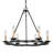Caraviello 6 - Light Candle Style Wagon Wheel Chandelier-659378773