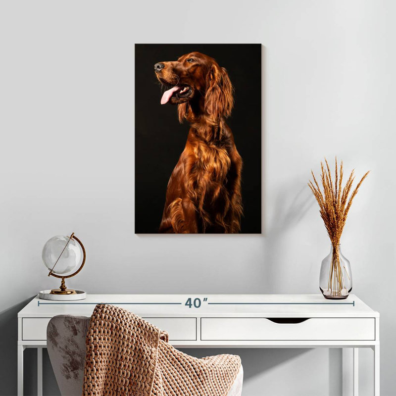 Brampt Irish Setter Dog, 24" H x 16" W