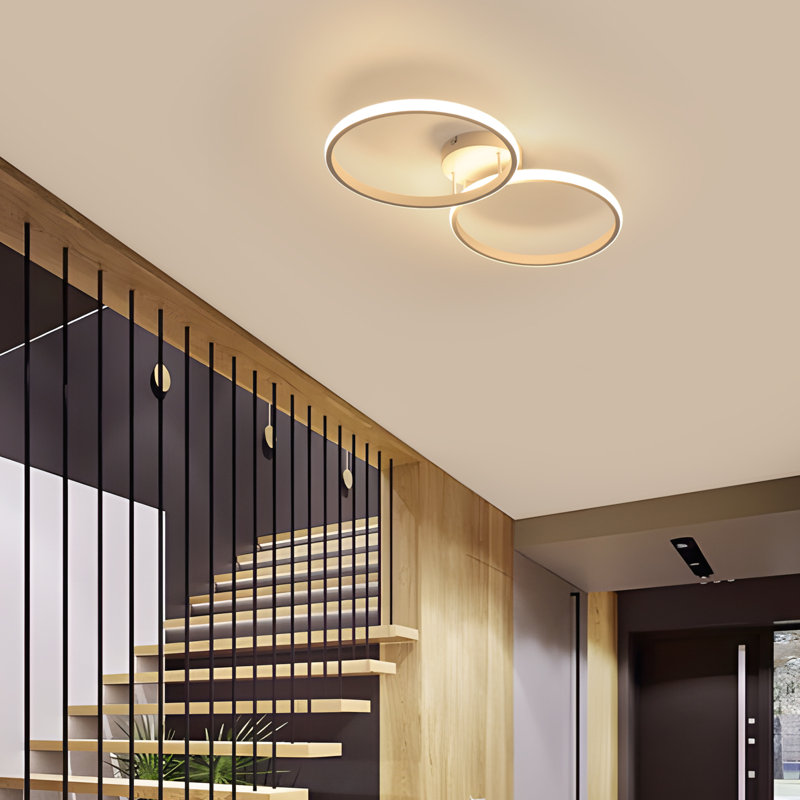 Aarondeep 2-Light 55Cm Ceiling Light, 4000K, White