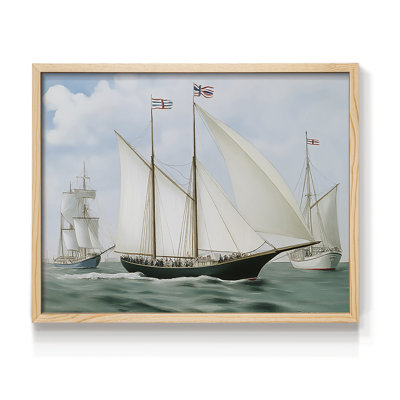Nautical Series-CXLIV -Framed Print - Restickable