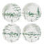 Country Estate Winter Frolic Party Plate Assorted Set Of 4