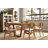 Farmhouse Dining Table Set, Solid Wood Extendable Dining Table And Rattan Back Dining Chair For Dining Room/Kitchen/Living Room-324751888-324751895