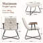 Mid-Century Chenille Upholstered Accent Chair with Ottoman Set, Ergonomic Lounge Chair with Wood Armrest & Metal Frame, Tufted Leisure Chair for Living Room Bedroom-711615321