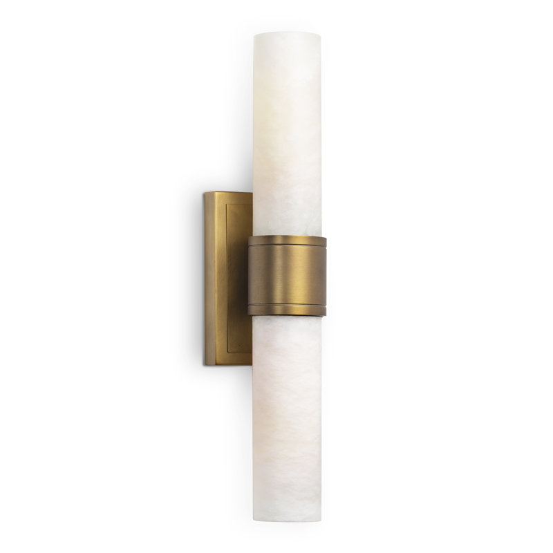 Emmett 2 - Light Armed Sconce, Natural Brass