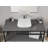ANZZI 15.8'' White Glass Square Bathroom Sink