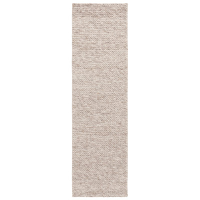 Natura Hand Woven Wool/Viscose/Cotton Rug in Beige/Taupe