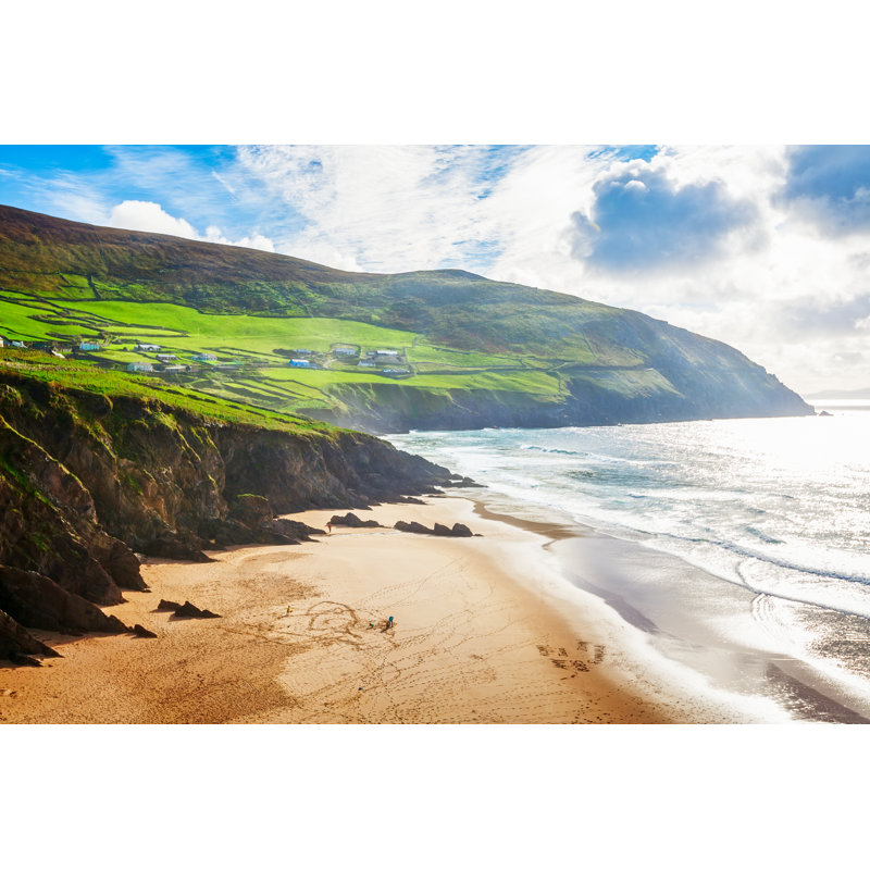 Sandy Beach by Firina - Wrapped Canvas Print, 20cm H x 30cm W x 3.8cm D