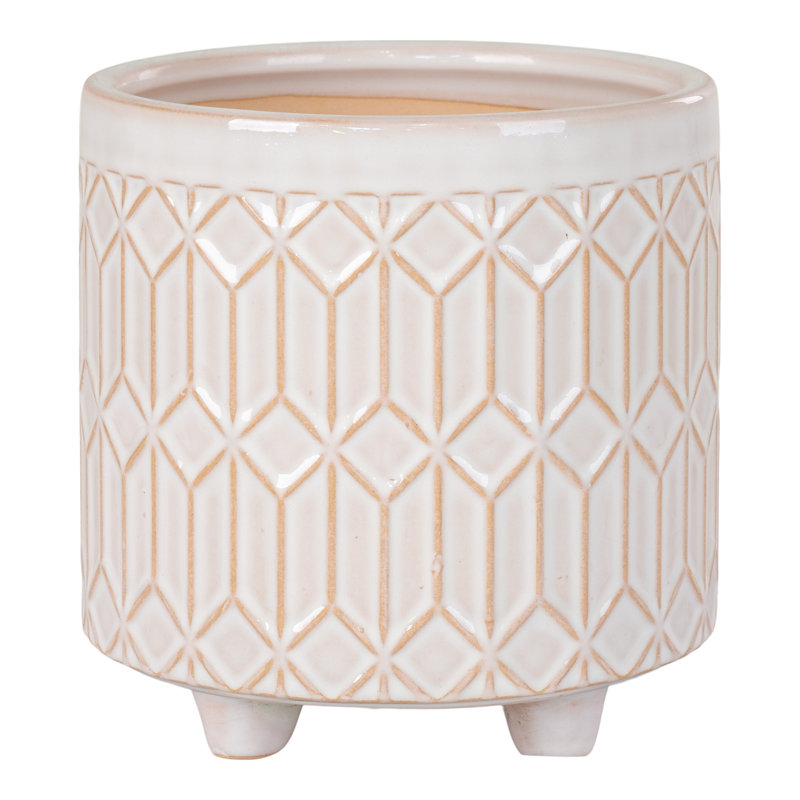 Nahunta Ceramic Plant Pot, 19.5cm H x 20cm W x 20cm D