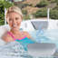 Appuie-tête de spa 4 pièces, conception antidérapante, gris