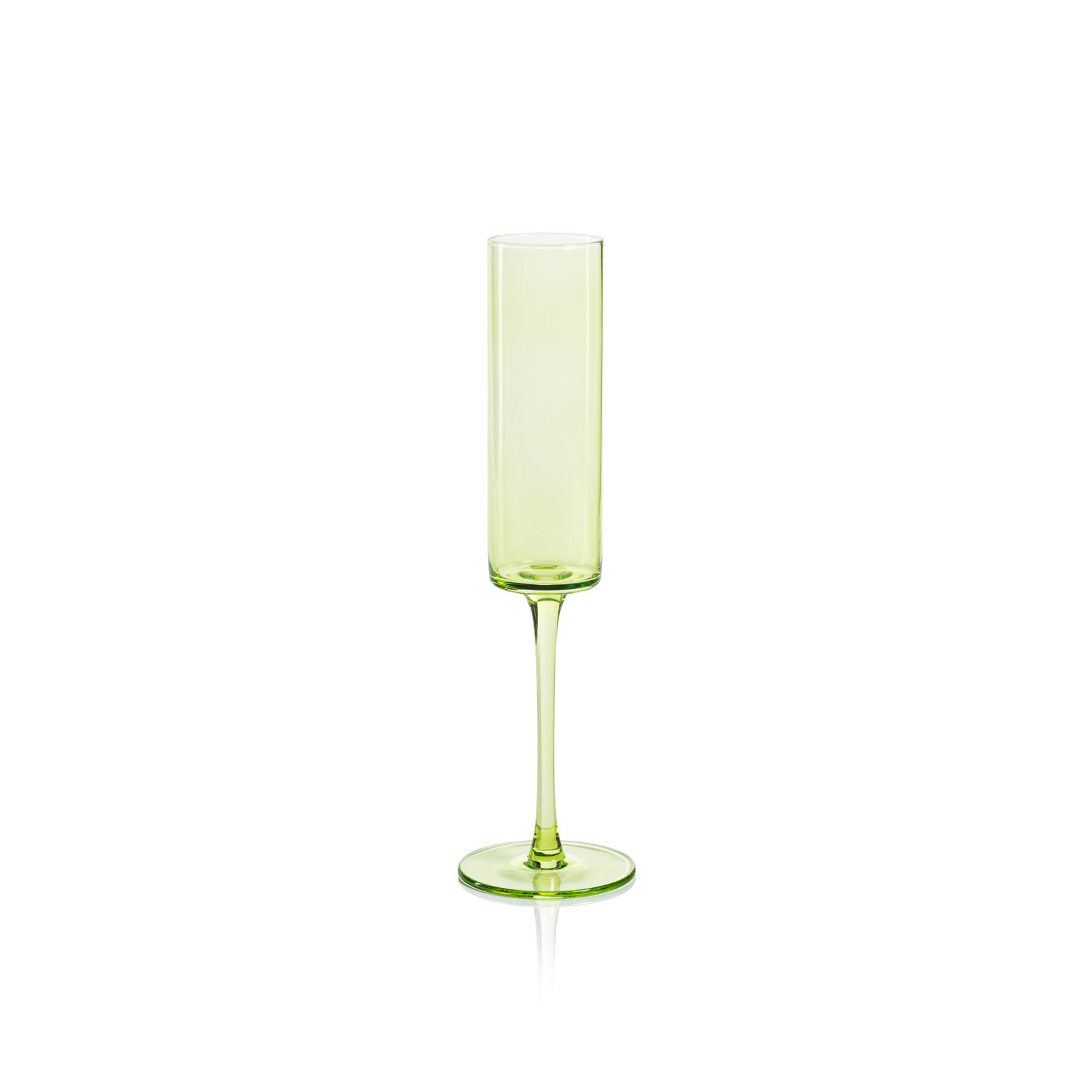 Bruce Champagne Flute, Light Green
