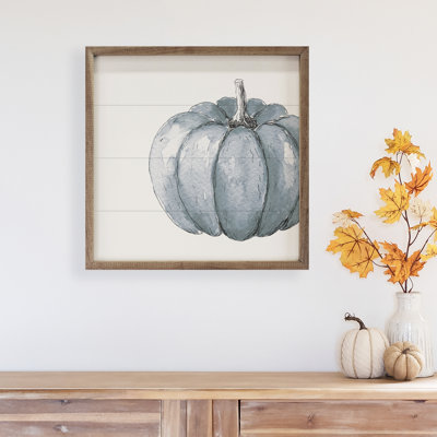 Offset Blue Pumpkin White