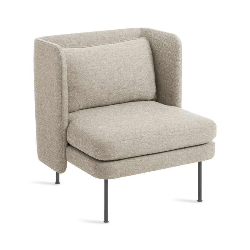 Bloke Club Chair, Tait Stone Textured Basketweave, Slate