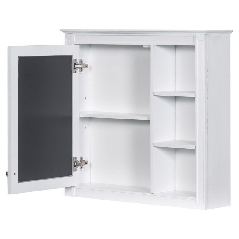 Freestanding Vanity Set with Mirror Cabinet