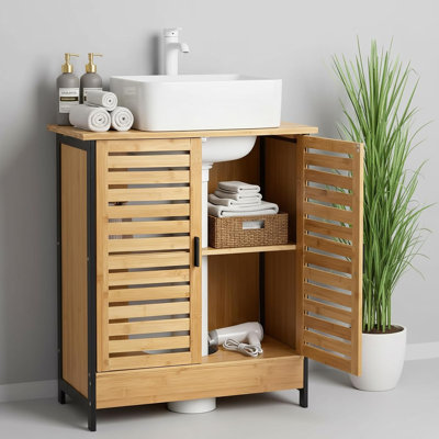 Bamboo Freestanding Bathroom Cabinet
