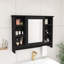 Armoire à pharmacie murale noire 36 po, armoire de toilette 3 en 1 avec tablette réglable et porte à fermeture en douceur, miroir haute définition-871237956