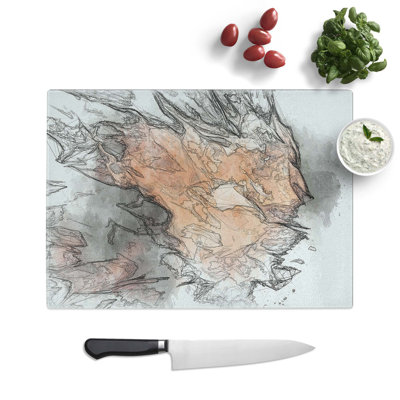 Tempered Glass Seconds of Want Chopping Board