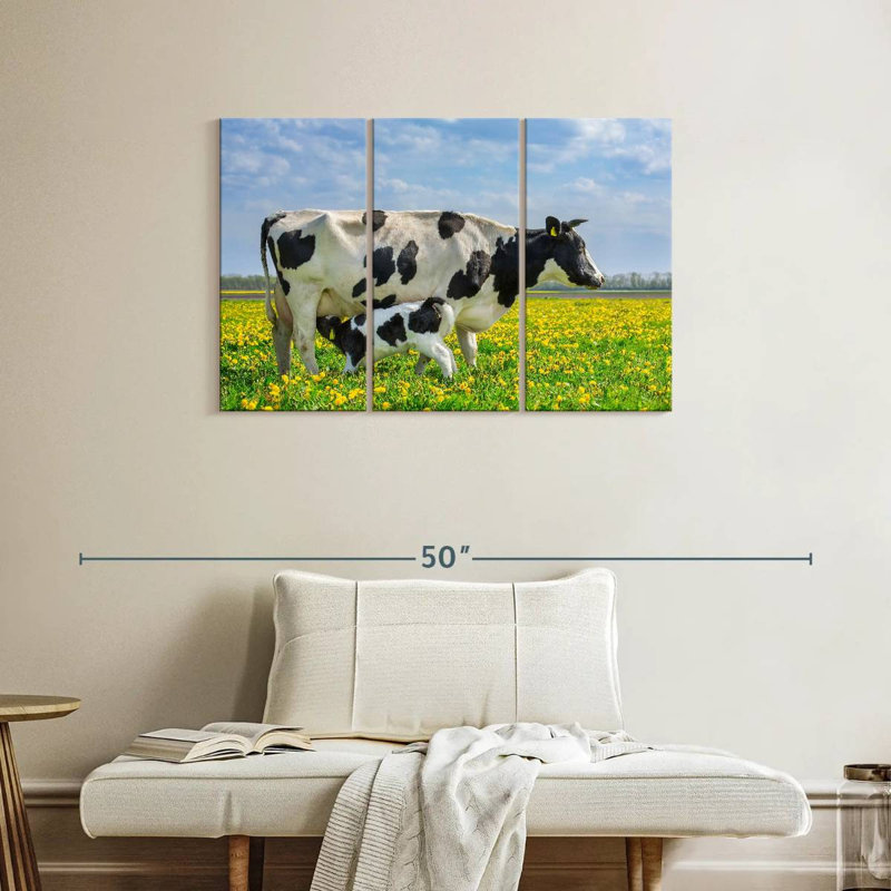 Brampt Spotted Cattle, 24" H x 38" W