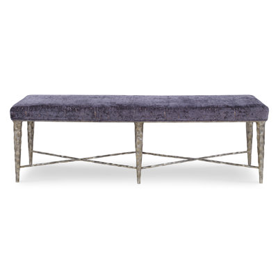Chiseled Upholstered Bench